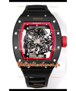 Montre Richard Mille Super Clone RM055 Boîtier céramique avec tourbillon véritable 