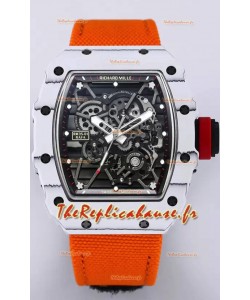 Richard Mille RM35-01 Rafael Nadal - Montre Super Clone Tourbillon Véritable - Boîtier en Fibre de Carbone