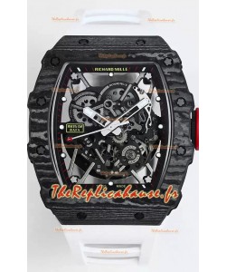 Richard Mille RM35-02 Rafael Nadal - Montre Super Clone Tourbillon Véritable - Boîtier en Fibre de Carbone