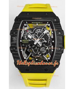 Richard Mille RM35-02 Rafael Nadal - Boîtier en fibre de carbone avec Tourbillon Véritable - Montre Super Clone