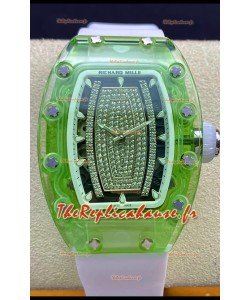 Richard Mille RM-07-02 Saphir Vert pour dames Réplique Montres miroir 1:1 