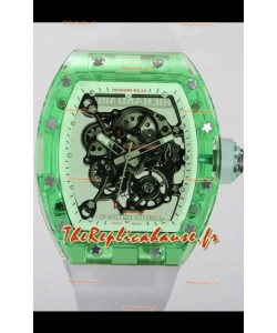 Richard Mille RM055 Transparent Sapphires Casing avec Tourbillon Super Clone Véritable