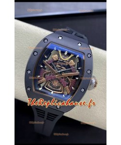 Montre Richard Mille RM47 en céramique noire avec mouvement automatique suisse 