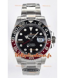  Montre Rolex GMT Master II Super Clone 12719 « Blaken » en acier 904L avec cadran noir