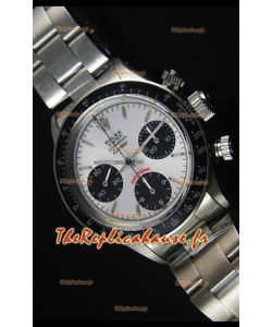 Montre Replica Suisse Rolex Daytona Vintage 6263 Edition Cartier avec Lunette Noire
