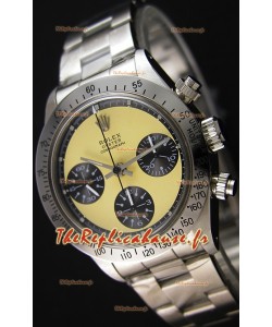 Rolex Daytona Vintage REF 6264 Off-Cadran Blanc Montre Réplique Suisse - Acier 904L 