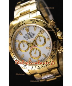 Rolex Cosmograph Daytona 116508 Or Jaune Mouvement Original Cal.4130- Montre Amélioré Ultime Acier 904L