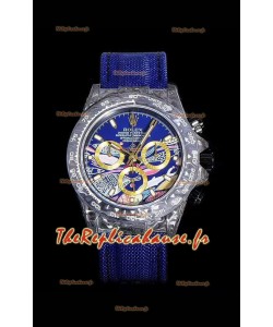 Rolex Daytona CHRONUSART Boîtier de cabine forgé 1:1 Réplique du miroir Cadran multicolore