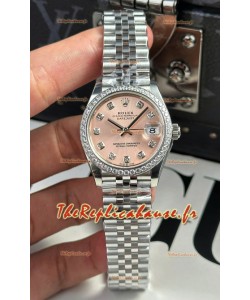Montre Rolex Super Clone Datejust Mouvement ETA 2688 Boîtier acier inoxydable 31MM Cadran Champagne
