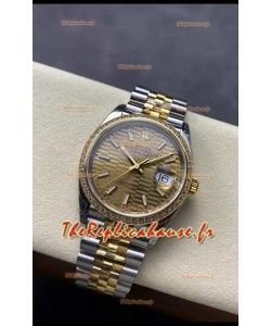 Rolex Super Clone Datejust Mouvement ETA 3235 Montre suisse en or jaune bicolore 36MM 