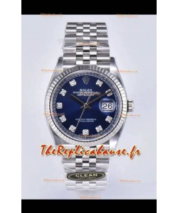 Rolex Datejust 126234 36MM Réplique Suisse en Acier 904L avec Cadran Bleu, Réplique Miroir 1:1