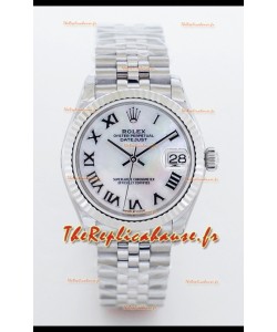 Rolex Datejust M126234 36MM ETA2836 Cadran blanc nacré - Chiffres romains 