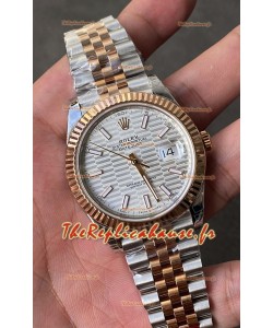 Rolex Datejust Mouvement Cal.3235 Réplique 1:1 Acier 904L 41MM - Cadran argenté à motifs cannelés