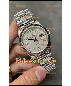 Rolex Day Date Presidential 904L Acier 40MM - Cadran gris Montre qualité miroir 1:1