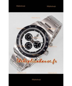 Rolex Daytona Super Clone BLAKEN Paul Newman Cadran blanc réplique montre suisse - Mouvement 4130 
