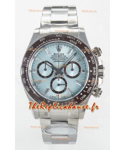 Rolex Daytona Super Clone M126506 ICE Cadran Bleu Cristal Chiffres Mouvement original Cal.4131