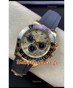 Montre Rolex Cosmograph Daytona M116518LN-0048 Montre Or Jaune Mouvement Original Cal.4130 - Acier 904L