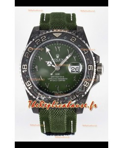 Rolex GMT Masters II Super Clone DiW Edition Réplique montre Suisse Boîtier Carbone Léger 