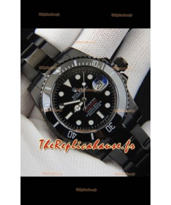 Réplique japonaise de la montre Rolex Submariner Pro-Hunter avec cadran noir revêtement PVD