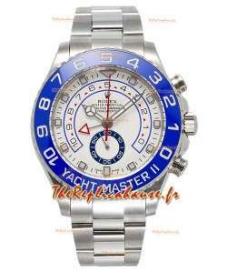 Rolex Yachtmaster II Stainles Steel Ref.116680 Montre réplique 1:1 en acier 904L