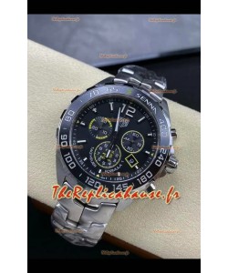 Tag Heuer F1 Edition Montre suisse à quartz avec cadran gris Boîtier en acier inoxydable 