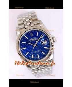 Montre Rolex Datejust Cadran Cannelé-Motif 41MM Mouvement Cal.3135 Réplique Suisse dans un boîtier en acier 904L