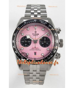 Tudor Super Clone Black Bay chronographe Montre cadran rose