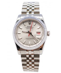 Rolex Replica Datejust Swiss Montre avec Cadran Gris Foncé - 36 mm