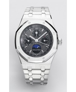 Audemars Piguet Quantième Perpétuel Royal Oak Réplique Suisse 904L Acier - Cadran Gris 