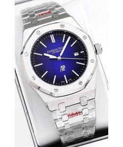 Audemars Piguet Montre Royal Oak Jumbo édition extra fine cadran bleu - 39MM dans un boîtier en acier 904L