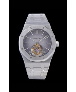 Montre Audemars Piguet Royal Oak Tourbillon 41mm Cadran gris dans un boîtier en acier 904L