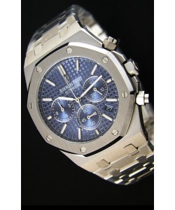 Montre Audemars Piguet Royal Oak Suisse réplique à Chronographe en quartz avec un cadran bleu -41 mm