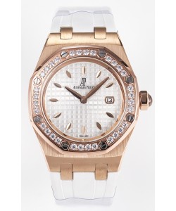 Audemars Piguet Royal Oak 33MM or rose Quartz cadran or rose blanc Réplique Montre Suisse