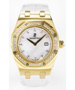 Audemars Piguet Royal Oak 33MM Or Rose Quartz Or Rose Cadran Perlé Montre Suisse Réplique