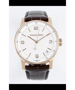 Montre réplique Audemars Piguet CODE 11.59 15210R Réplique Montre Suisse en Or Rose Cadran Blanc 41MM