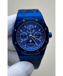 Audemars Piguet Royal Oak Quantième Perpétuel Super Clone Céramique Bleue Réplique Montre