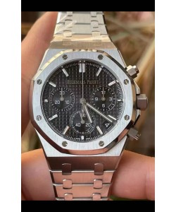 Audemars Piguet Royal Oak Chronograph Réplique 1:1 - Acier 904L cadran noir 41MM