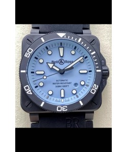 Bell & Ross BR03-92 Divers Edition Revêtement PVD Réplique 1:1 Cadran Bleu