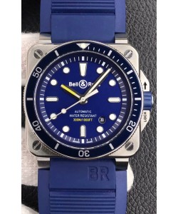 Bell & Ross BR03-92 Diver Acier Inoxydable Cadran Bleu Réplique Suisse 1:1 