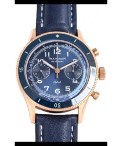 Blancpain Air Command Cadran bleu Or rose Montre réplique 1:1 en acier inoxydable 