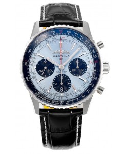 Breitling Navitimer B01 Chronographe 43 Cadran Bleu - Boîtier Acier 904L Réplique Suisse 1:1 
