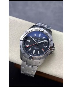 Breitling Avenger GMT Réplique de montre automatique 44 suisse 1:1 Super Clone - Cadran noir 