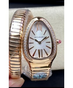 Bvlgari Serpenti Edition Boîtier Or Rose Montre en Qualité Miroir 1:1