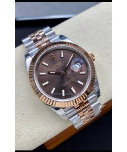 Réplique de montre Rolex Datejust 126331 41MM ETA 3235 Swiss 1:1 Mirror en or rose 904L acier - Réplique 1:1 Mirror