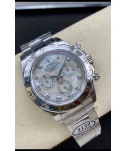 Cosmographe Rolex Daytona M116509-0064 Mouvement Cal.4130 à cadran perlé - Montre en acier 904L