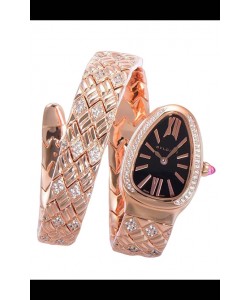 Bvlgari Serpenti Edition Montre boîtier or rose cadran noir qualité 1:1