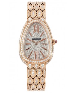 Bvlgari Serpenti Seduttori Edition Montre en or jaune pavée de diamants - Montre réplique 1:1