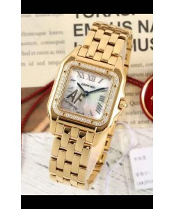 PANTHERE de Cartier Edition 27mm Cadran Perle Montre suisse miroir 1:1 Boîtier Or Jaune