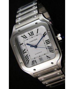 Cartier Santos De Cartier 1:1 Miroir Montre Réplique - 40MM Acier Inoxydable 