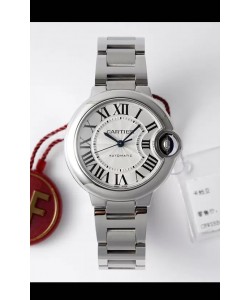 Ballon De Cartier Swiss Automatique Qualité Miroir 1:1 33MM dans un boîtier en acier